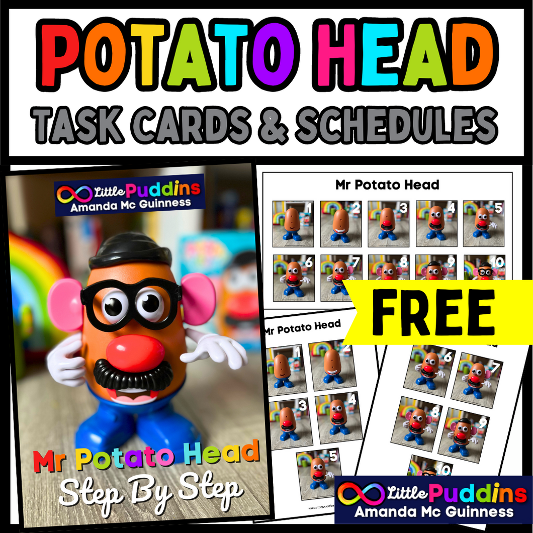 Mr Potato Head FREE Visual Schedules & Task Cards