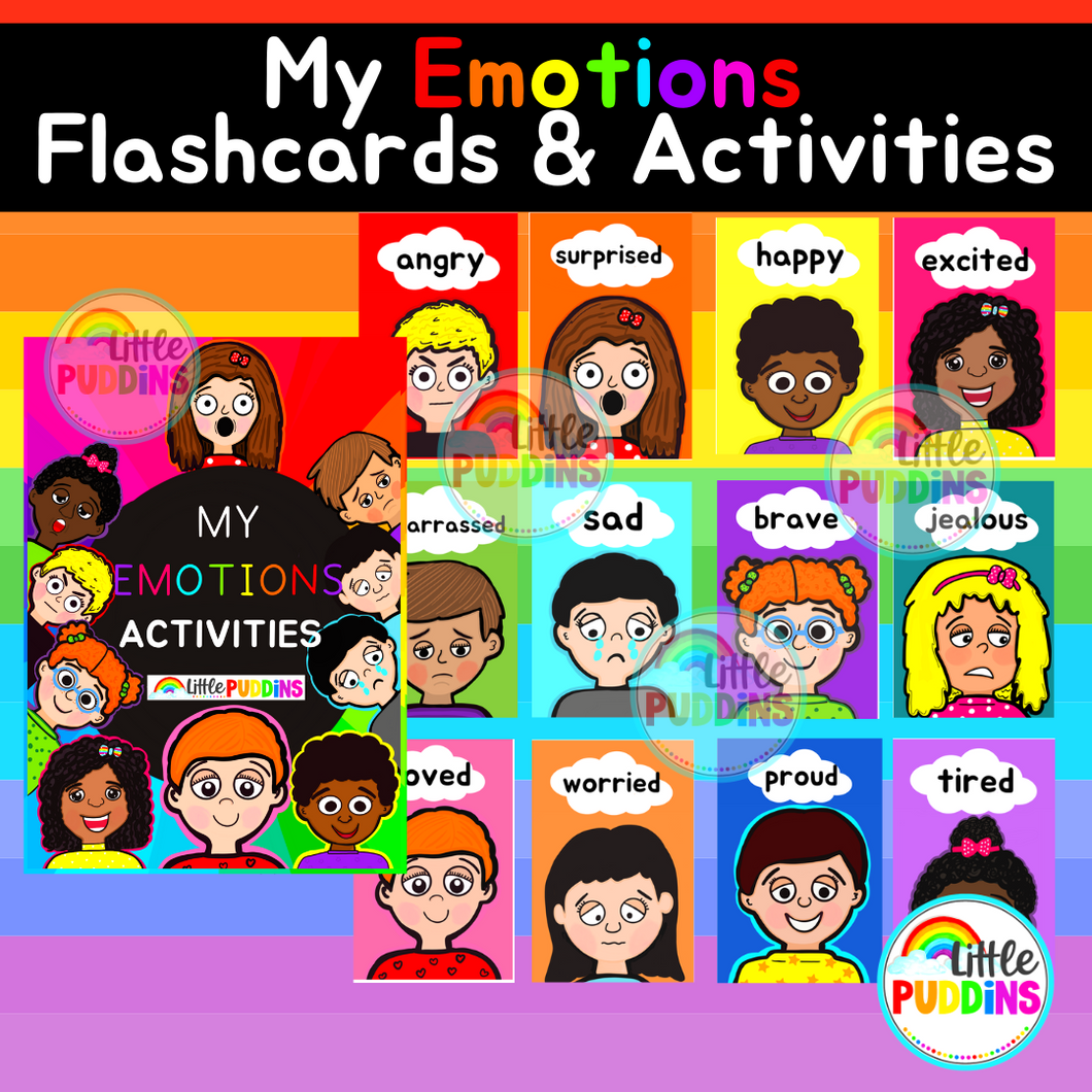 Feelings & Emotions Flashcards and Interactive Activities