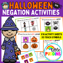 Load image into Gallery viewer, Halloween Theme Negation With Extra Picture Symbols
