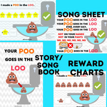 Load image into Gallery viewer, Poo in the Loo Story / Song Book Reward Chart
