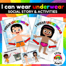 Load image into Gallery viewer, I can wear underwear Social Story &amp; Activity Set
